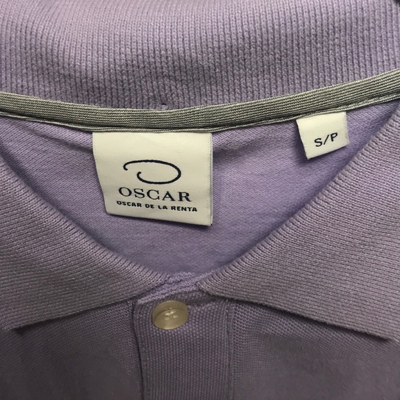 Oscar de la renta button up collared short sleeve - Picture 3 of 4